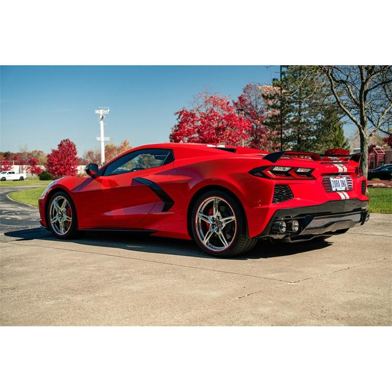 Corvette C8 Corsa RWD 3in Valved Cat-Back Delete w/ NPP w/4.5in CF Polished Tips  2020-2024