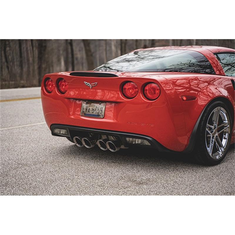 Corsa 06-13 Chevy Corvette C6 Z06 7.0L / 09-13 ZR1 6.2L Polished AxleBack Exhaust w/4.5in Twin Tips