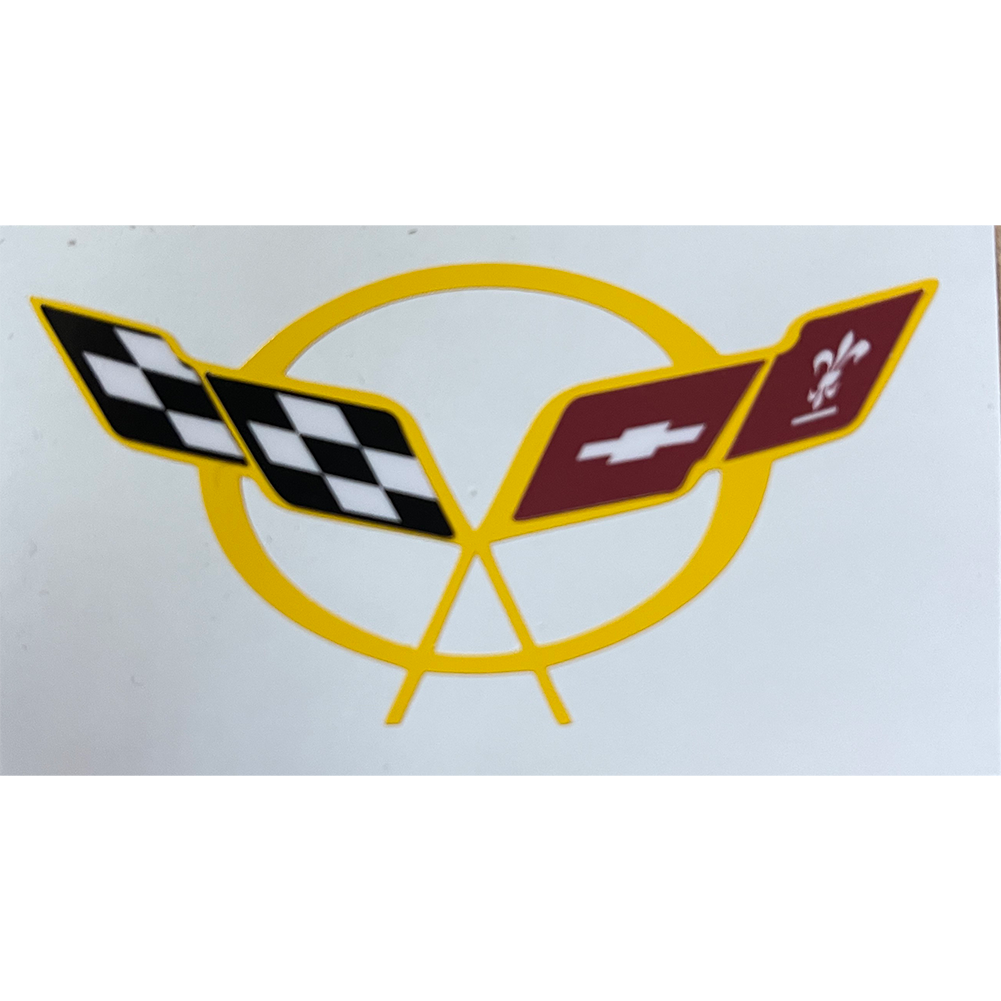 C5 Corvette Steering Wheel Decal : 1997-2004