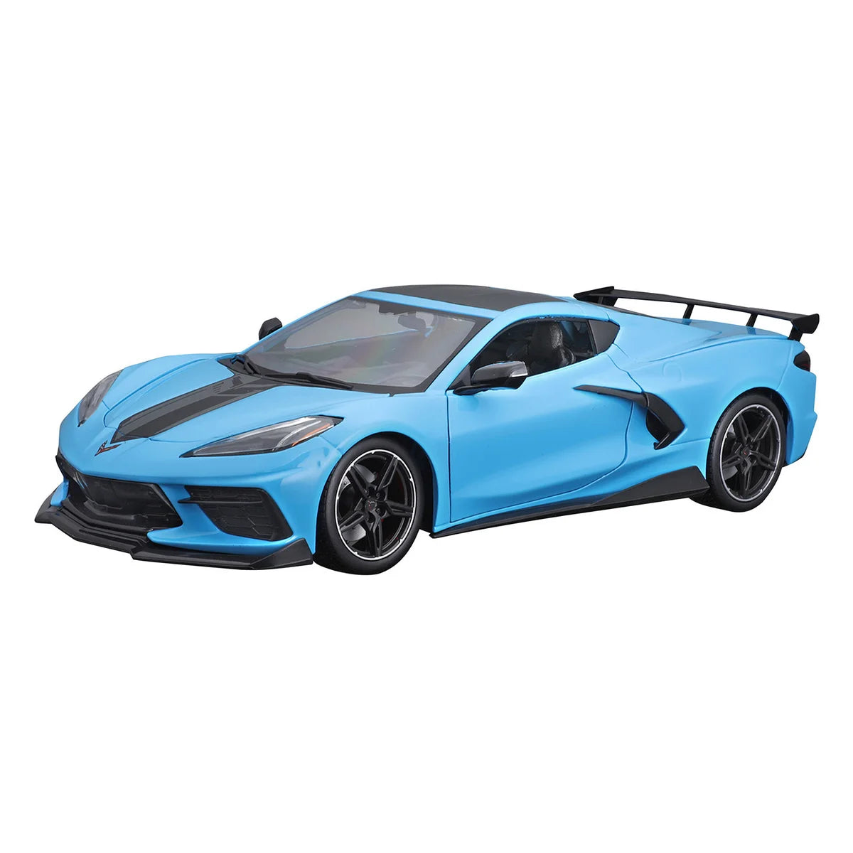 C8 Corvette Z51 Die Cast 1:18 w/ High Wing Spoiler - Blue