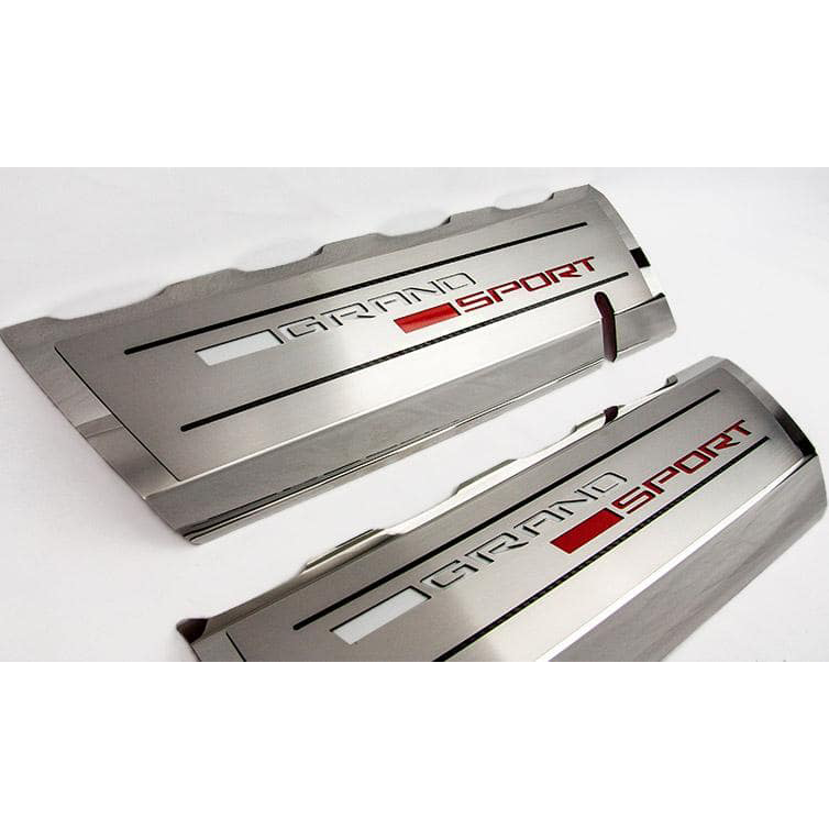 Corvette Fuel Rail Covers Grand Sport 2pc Stainless Steel : C7 Grand Sport