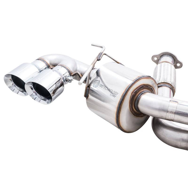 AWE Tuning 2020 Chevrolet Corvette (C8) Touring Edition Exhaust - Quad Chrome Silver Tips