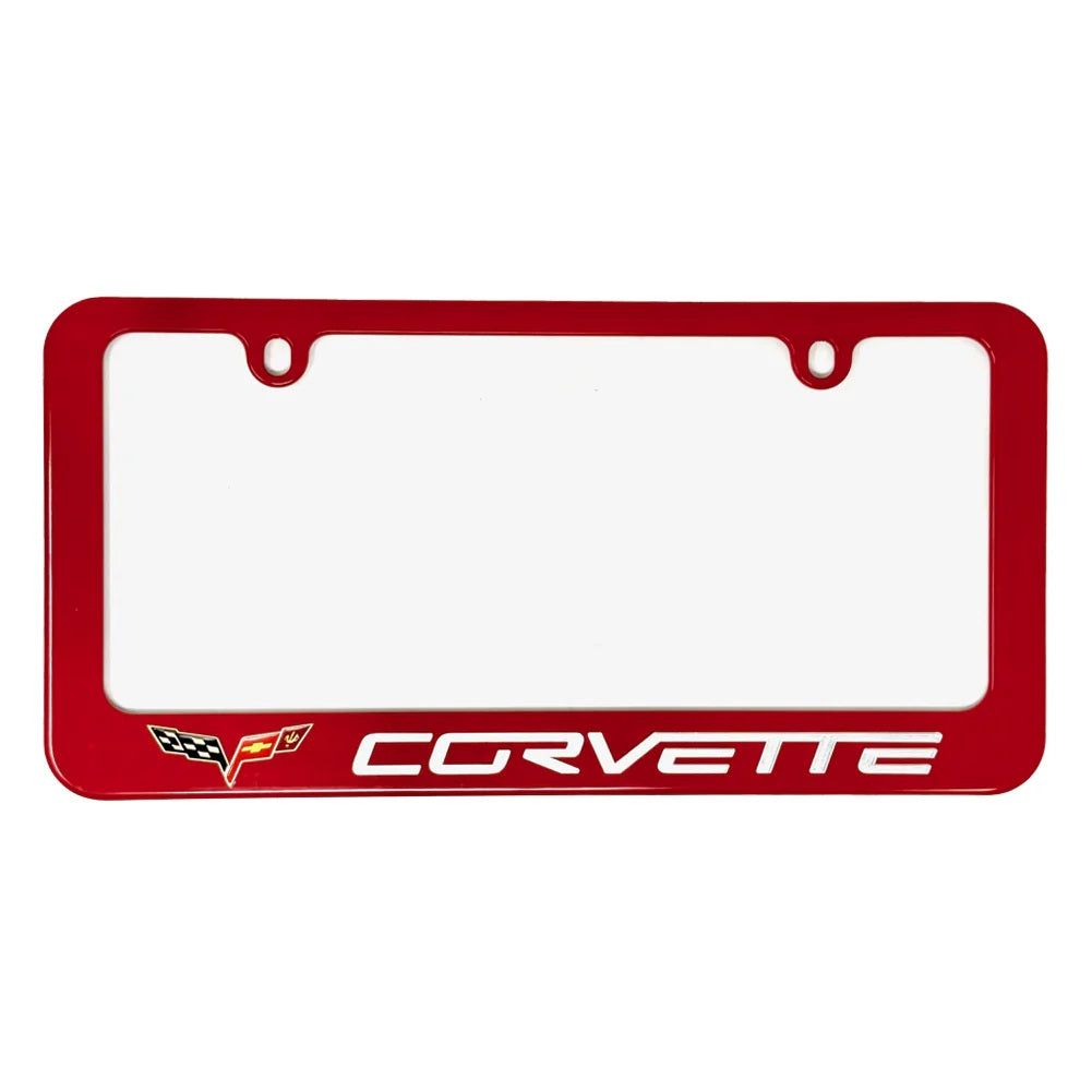 Corvette Color-Matched Torch Red License Plate Frame C6 2005-2013 C6