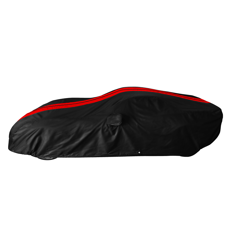 Corvette Ultraguard Plus Car Cover - Indoor/Outdoor Protection - Black W/ Red Stripes : 2005-2013 C6, Z06, ZR1, Grand Sport