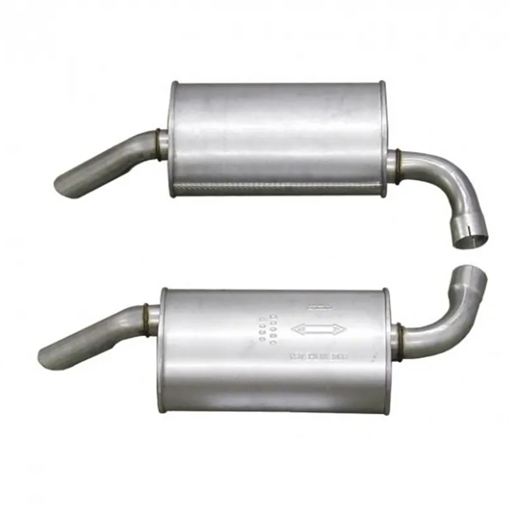 Corvette Mufflers. 2.5 Inch Round (Original Style): 1974