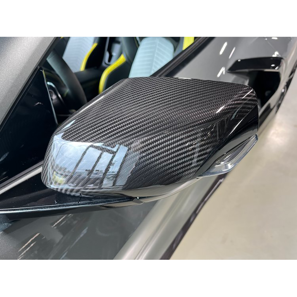 C8 Corvette 5VM Dry Carbon Fiber Mirror Covers : 2020 - 2025 C8 Corvette, Z51, Z06, E-Ray