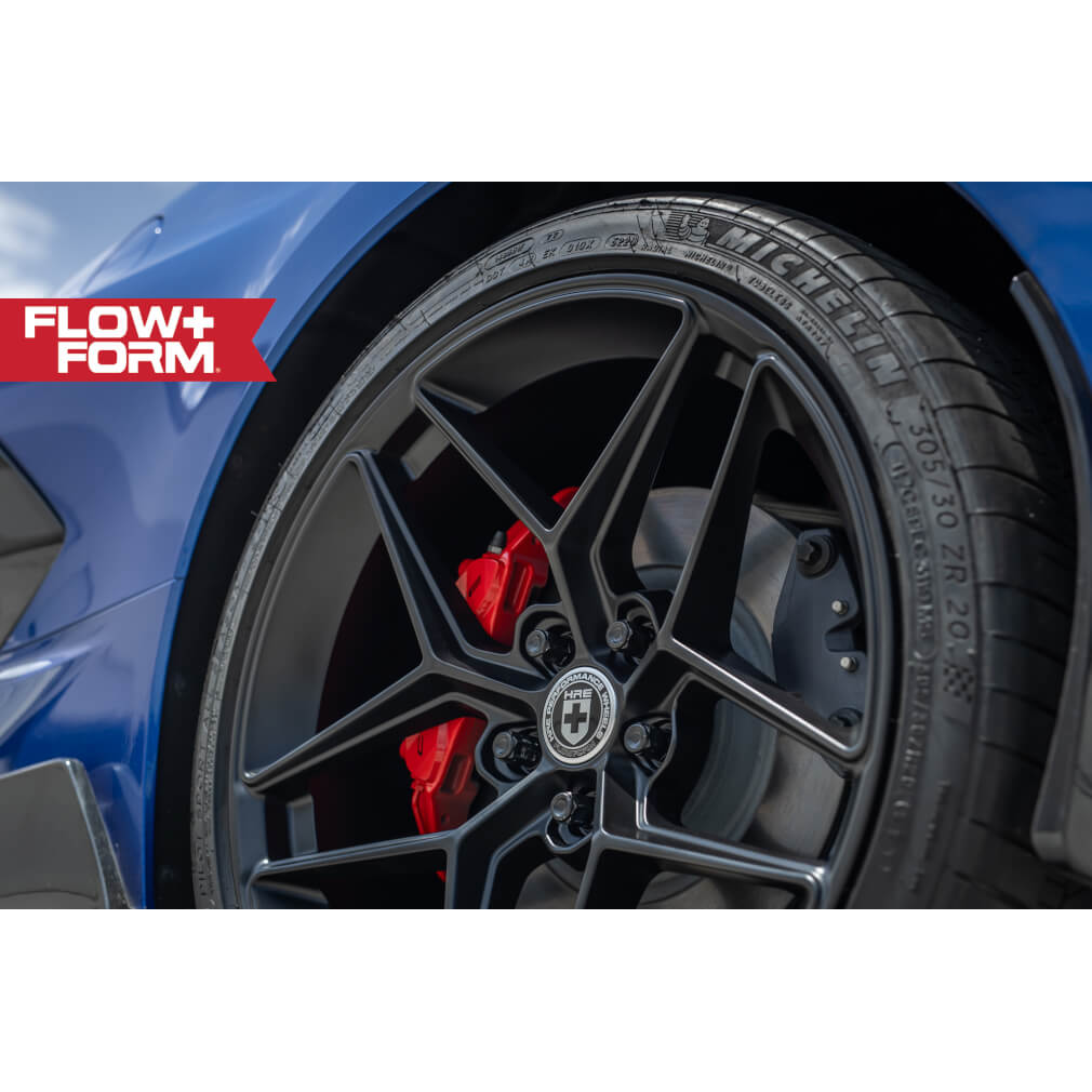 HRE Corvette Wheels (Set) - FlowForm : Style FF11 Tarmac (Satin Black) C8, Z51