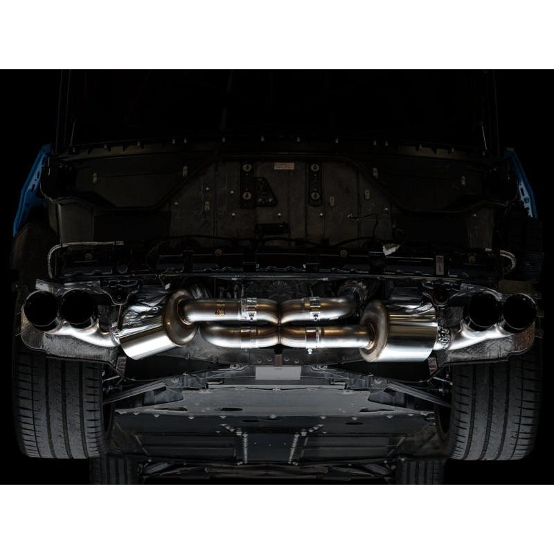 AWE Tuning 2020 Chevrolet Corvette (C8) Touring Edition Exhaust - Quad Diamond Black Tips