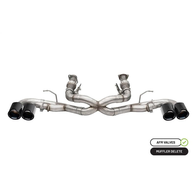 Corsa 20-24 Chevrolet Corvette C8 RWD 3in Xtreme Cat-Back Exhaust w/4.5in Carbon Fiber BlackPVD Tip