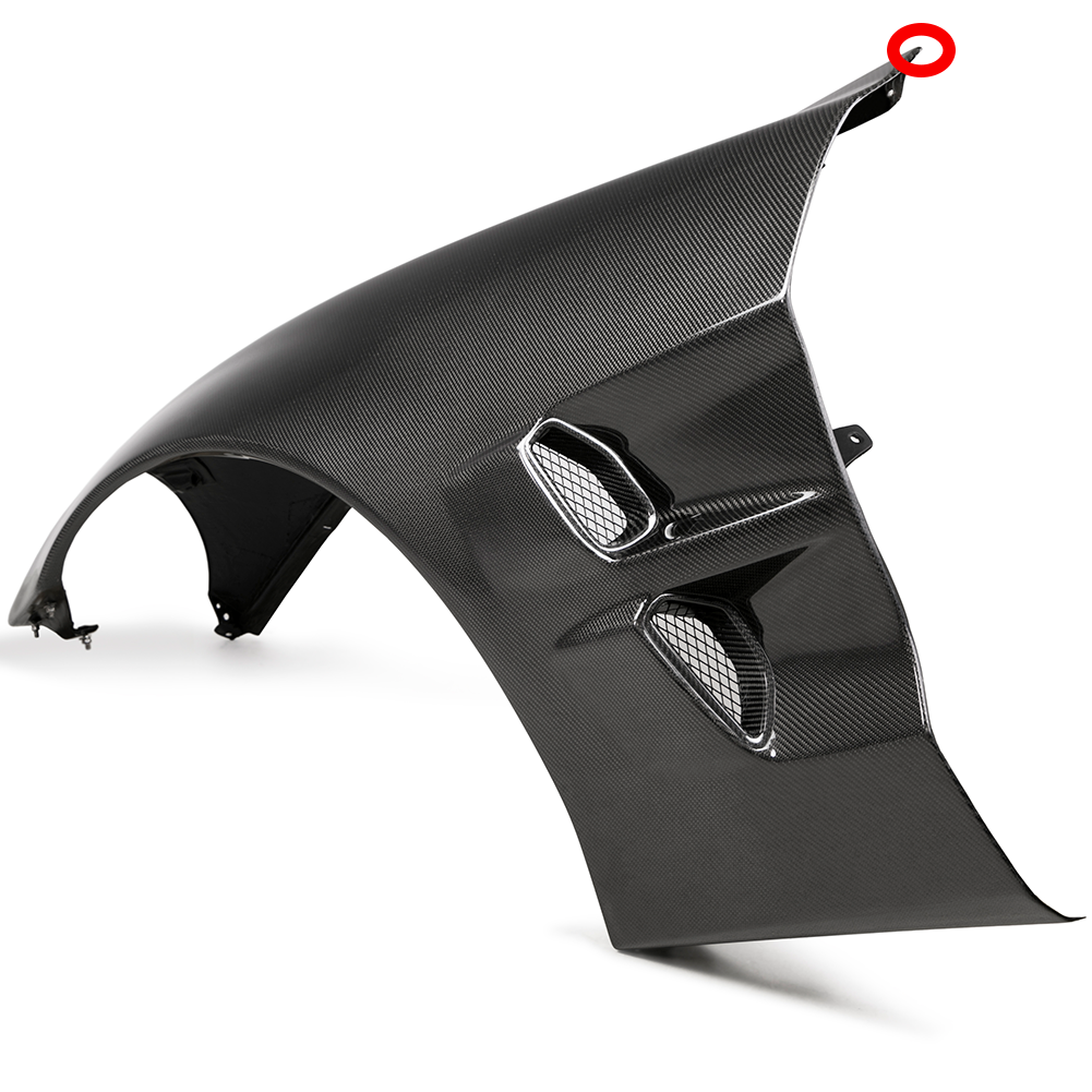 Corvette - ZR1 Style Front Fenders - Carbon Fiber : 2006-2013 C6 Z06, Grand Sport, ZR1