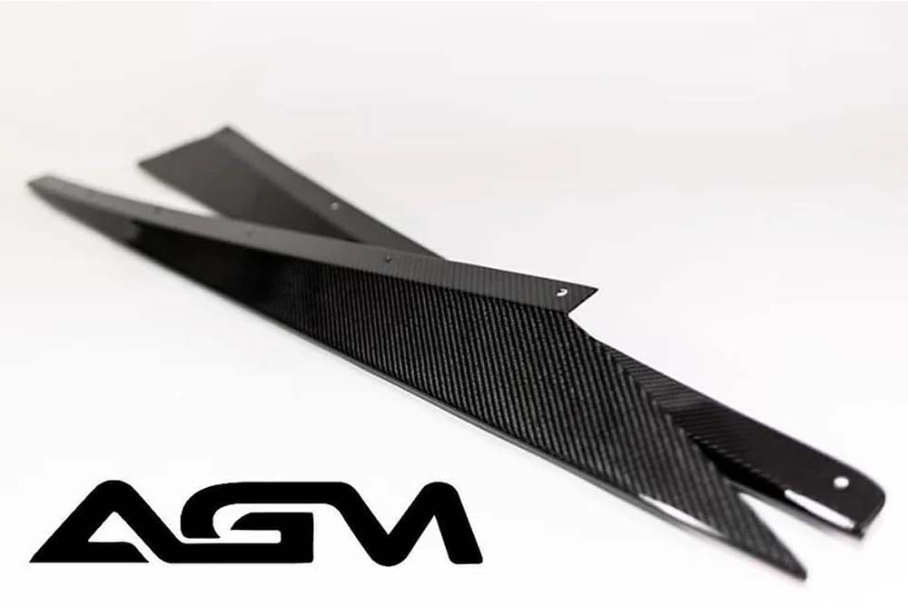 C8 Corvette AGM Corvette Visible Carbon Fiber Rocker Extensions