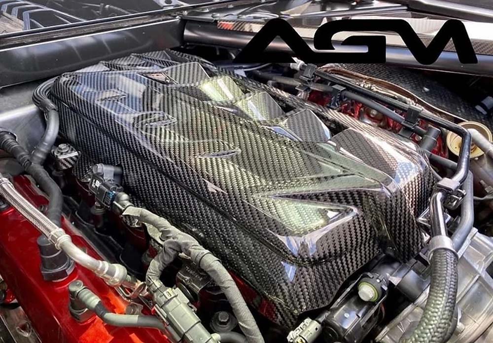 C8 Corvette AGM Carbon Fiber LT2 Engine Cover