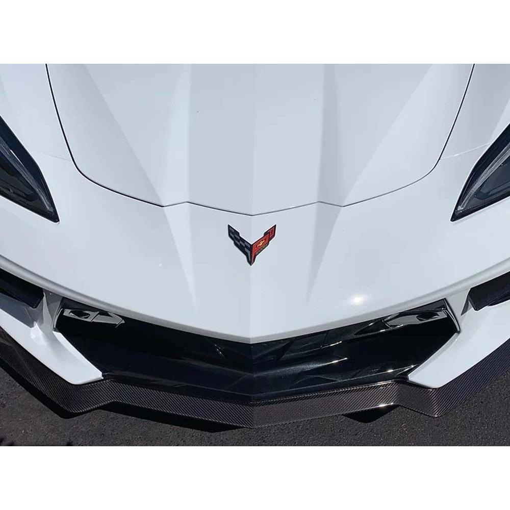 C8 Corvette AGM Corvette Visible Carbon Fiber “5VM” Style Front Splitter