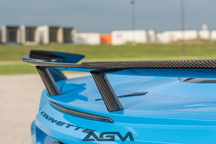 C8 Corvette AGM Visible Carbon Fiber High Wing Spoiler