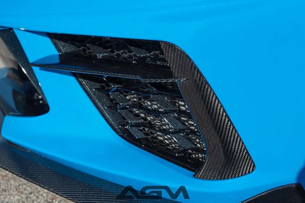 C8 Corvette AGM Carbon Fiber Grille Inserts