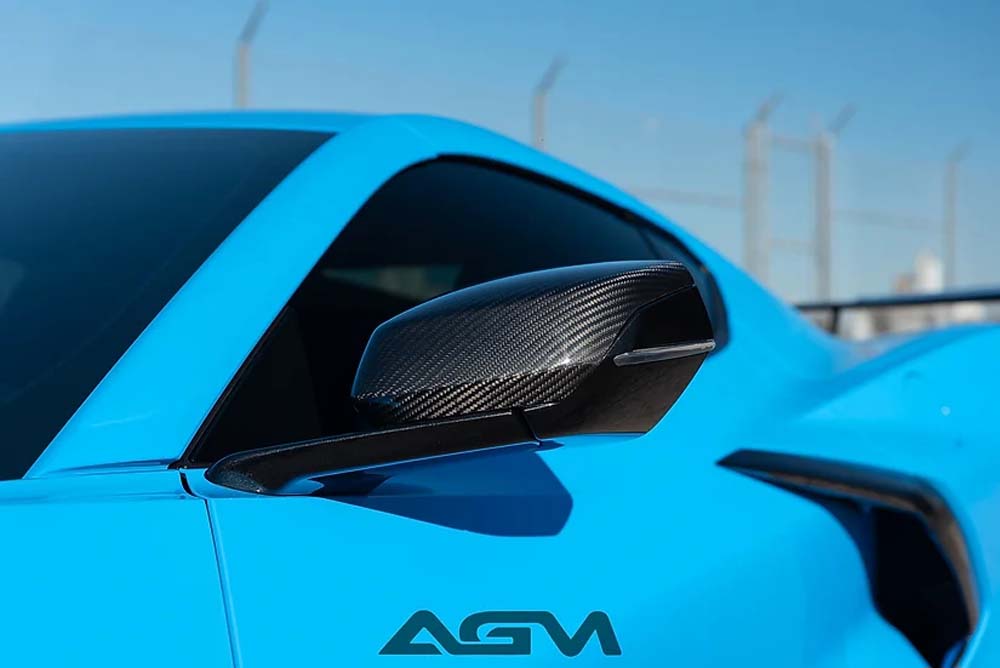 C8 Corvette AGM Carbon Fiber Mirror Caps