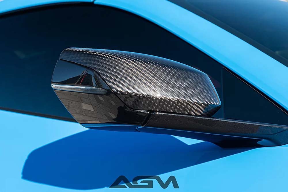 C8 Corvette AGM Carbon Fiber Mirror Caps