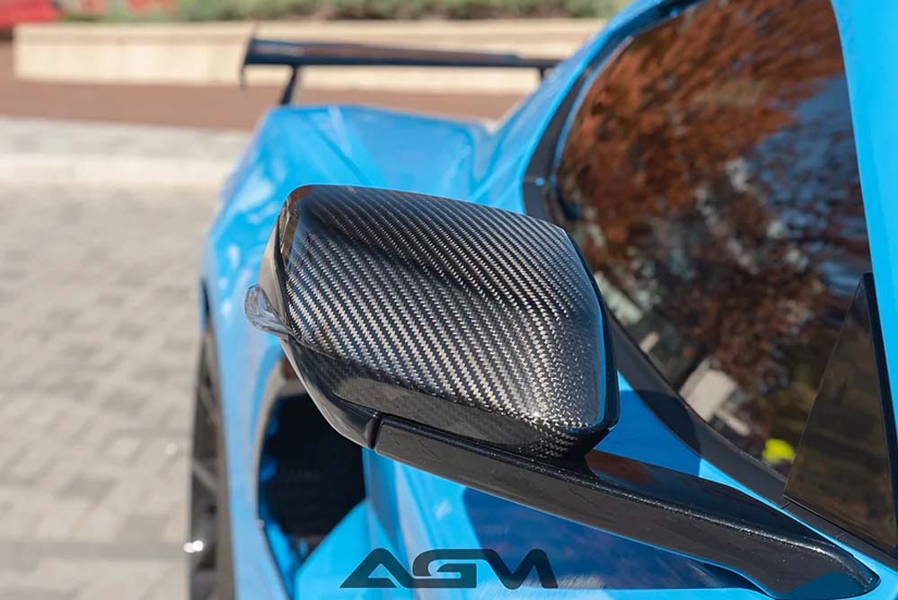 C8 Corvette AGM Carbon Fiber Mirror Caps