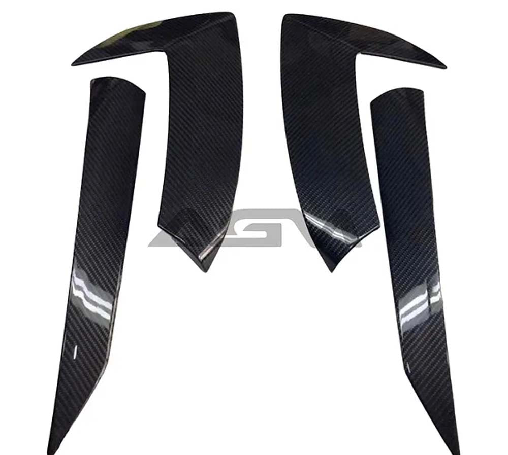 C8 Corvette AGM Carbon Fiber Boomerangs Door Handles and Scoops Set