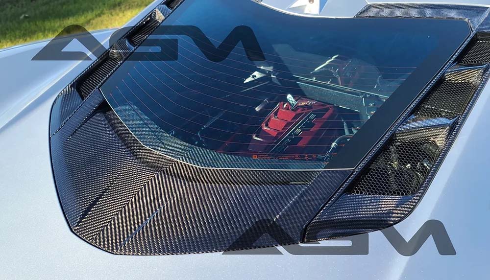 C8 Corvette AGM Carbon Fiber Lower Window Trim