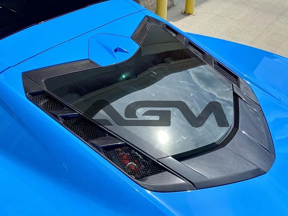 C8 Corvette AGM Carbon Fiber Engine Hatch Vents