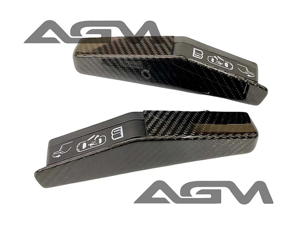 C8 Corvette AGM Corvette Carbon Fiber Emergency Door Release Covers