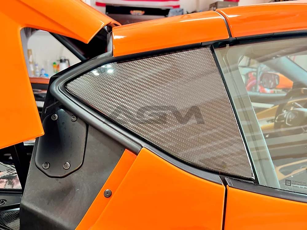 C8 Corvette AGM Carbon Fiber A and B Pillar Covers