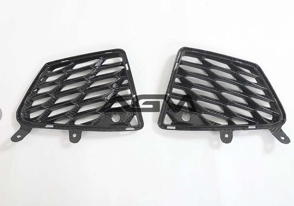 C8 Corvette AGM Carbon Fiber Rear Grille Inserts