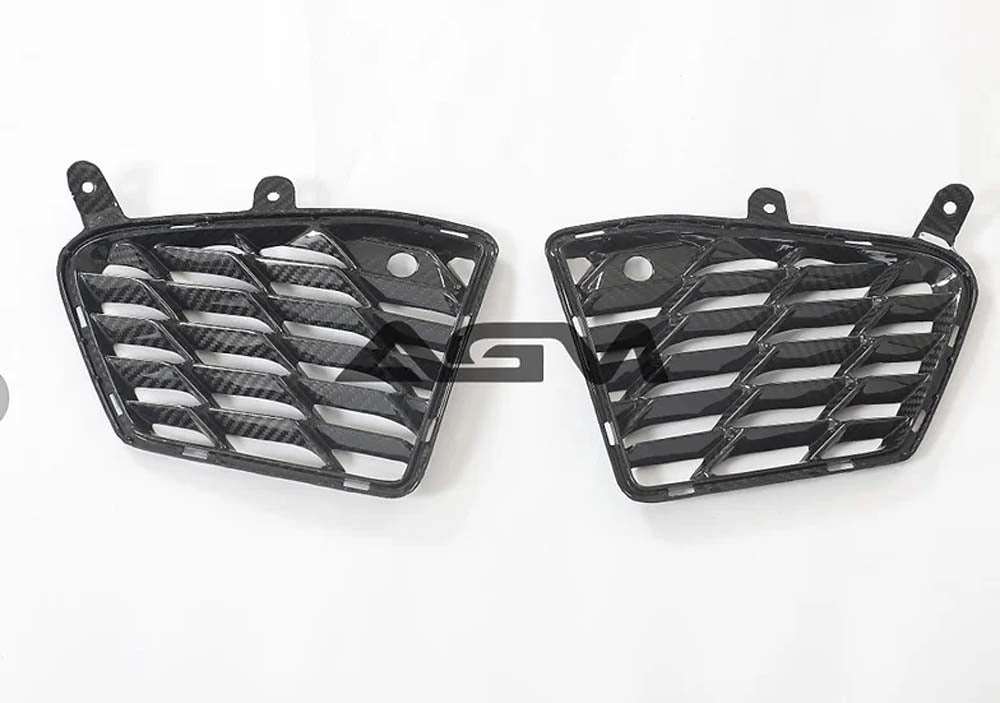 C8 Corvette AGM Carbon Fiber Rear Grille Inserts