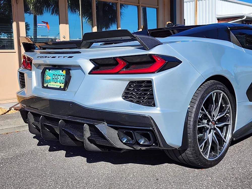 C8 Corvette AGM Carbon Fiber Diffuser Fins