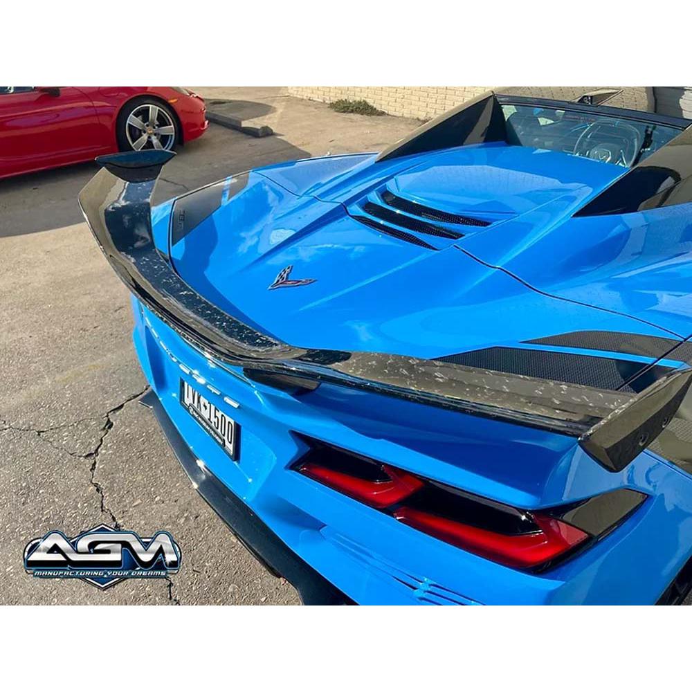 C8 Corvette AGM Z06/ERay Z07 Visible Carbon Fiber High Wing Spoiler