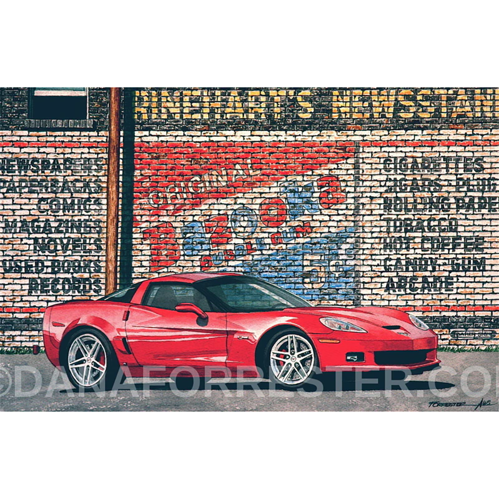 Dana Forrester Corvette Print "Bazooka Z06” - Corvette C6 Z06