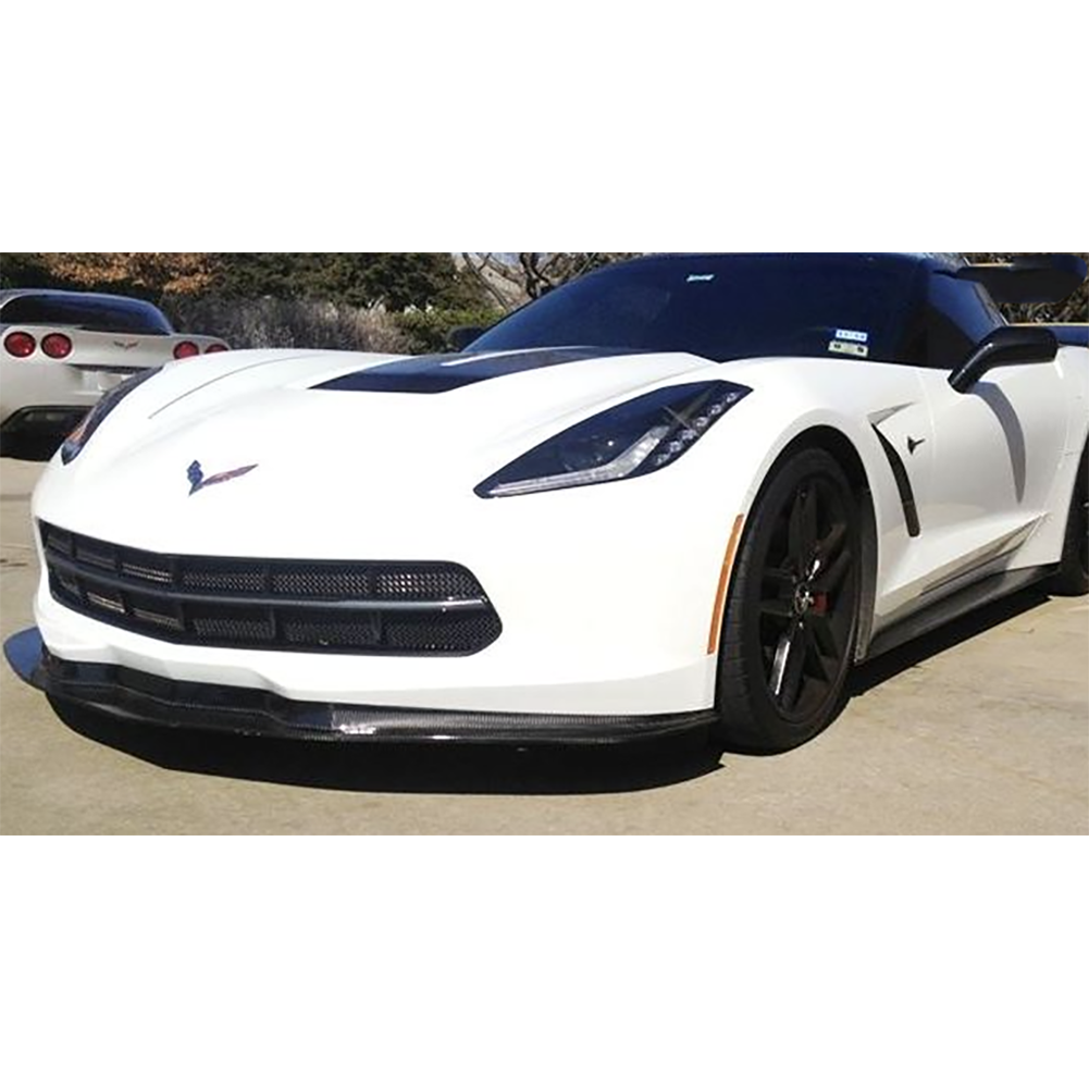 Corvette Lower Valance Grille : C7 Stingray - Black Wrinkle Powder Coated