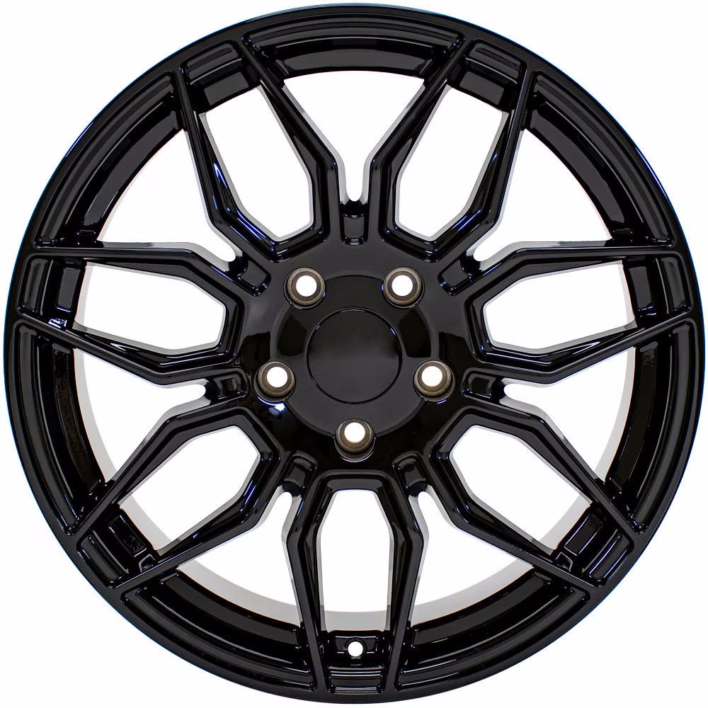 C8 Corvette Z06 Style Reproduction Wheels : Gloss Black