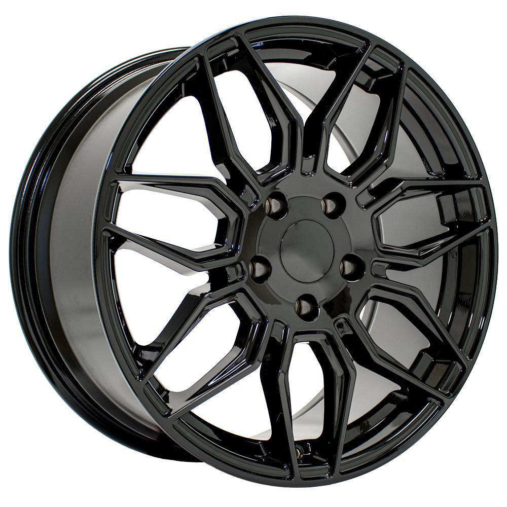 C8 Corvette Z06 Style Reproduction Wheels : Gloss Black