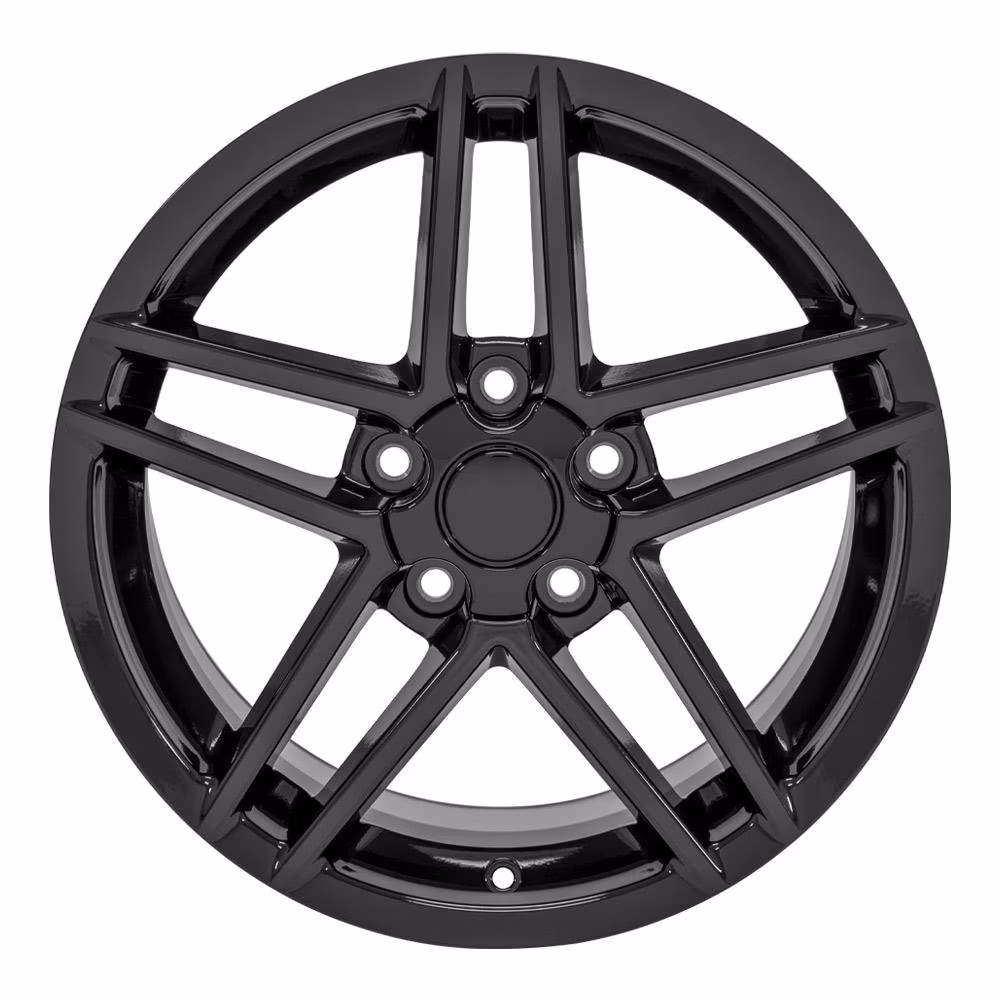 C6 Corvette Z06 Style Reproduction Wheels : Gloss Black