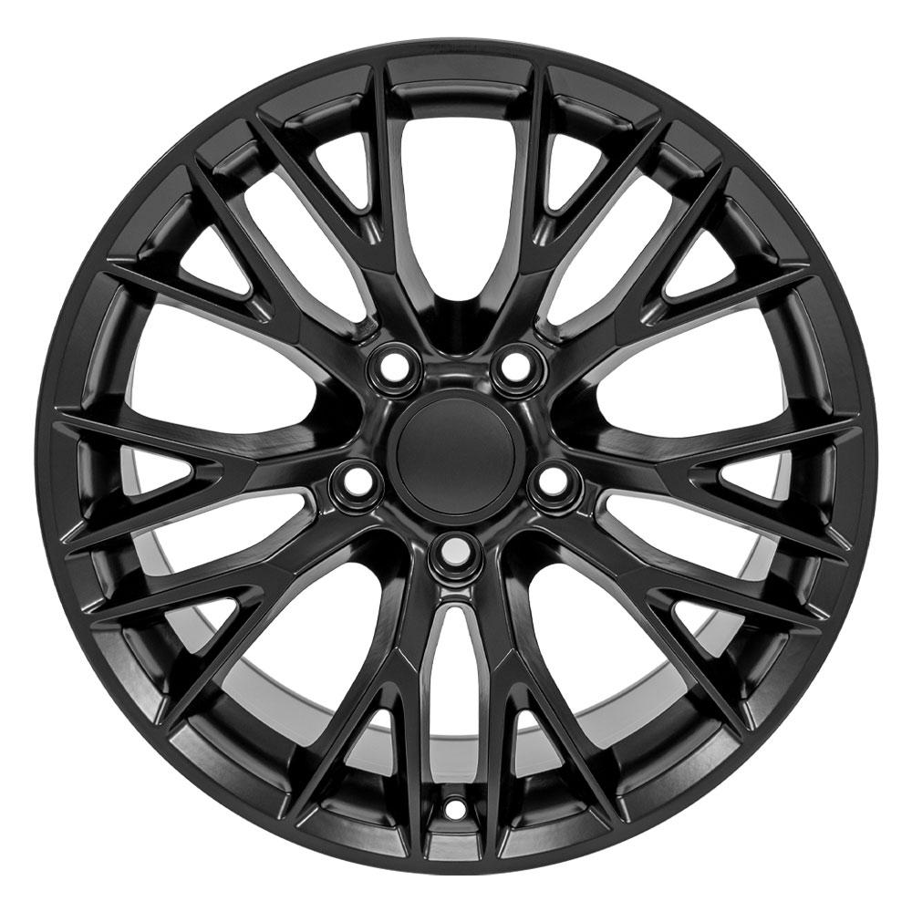 C7 Corvette Z06 Style Reproduction Wheels : Satin Black