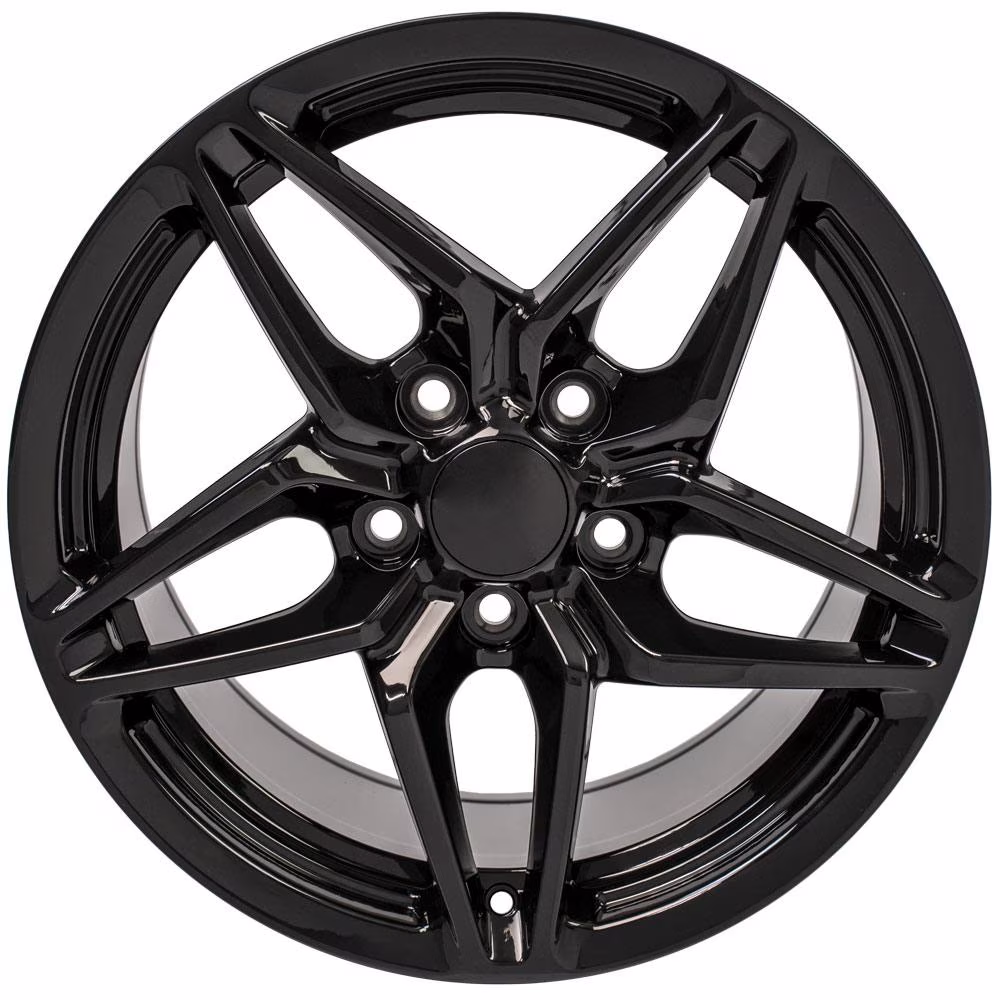 C7 Corvette ZR1 Style Reproduction Wheels : Gloss Black