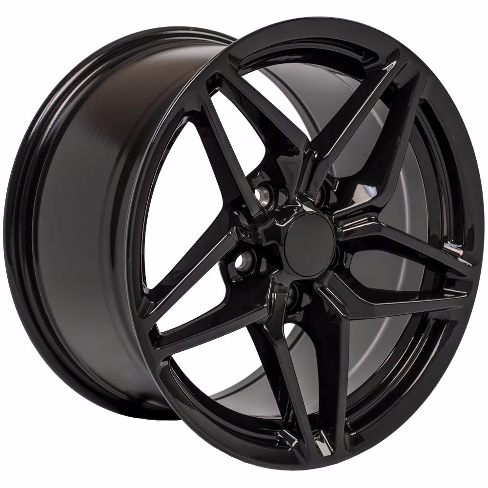 C7 Corvette ZR1 Style Reproduction Wheels : Gloss Black