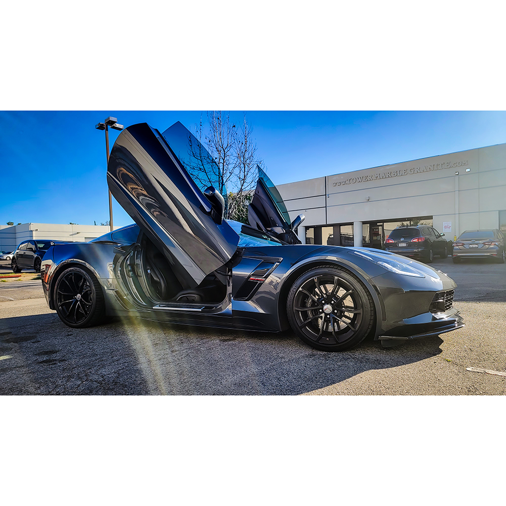 Corvette Lambo Style Vertical Doors - Hinge Conversion Kit : C7 Stingray, Z51, Z06, Grand Sport