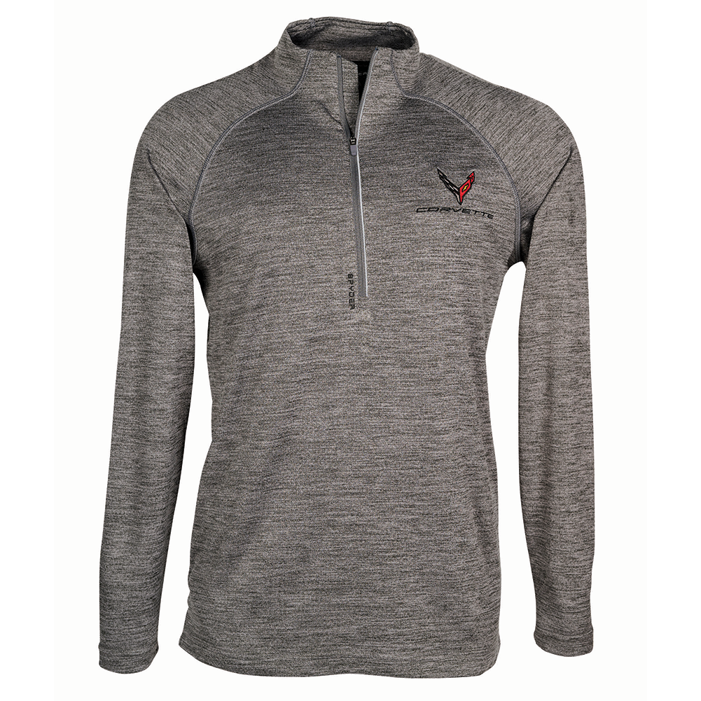 C8 Corvette Men's Spyder Pullover : Grey