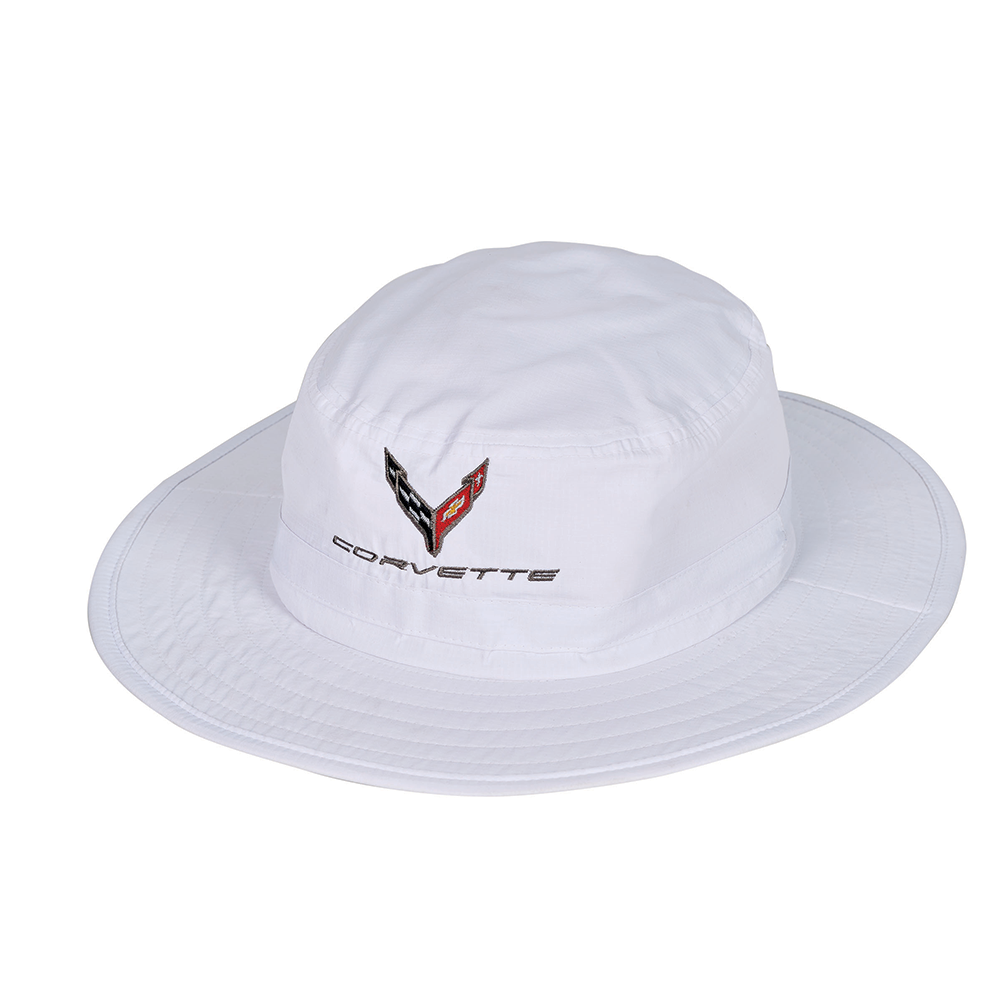 C8 Corvette Bucket Hat : White