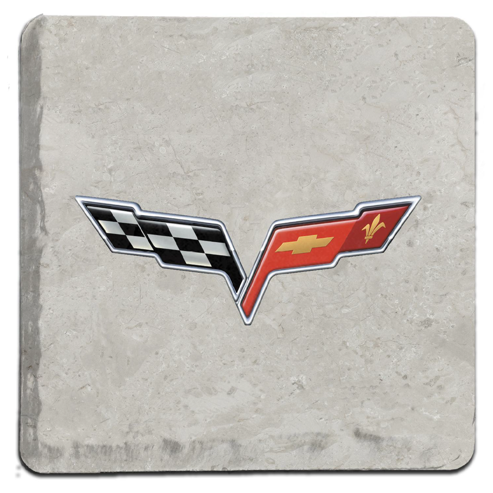 C6 Corvette 4"x4" Stone Tile Coaster : Each