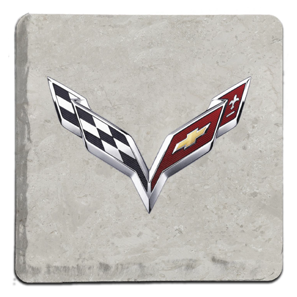 C7 Corvette 4"x4" Stone Tile Coaster : Each