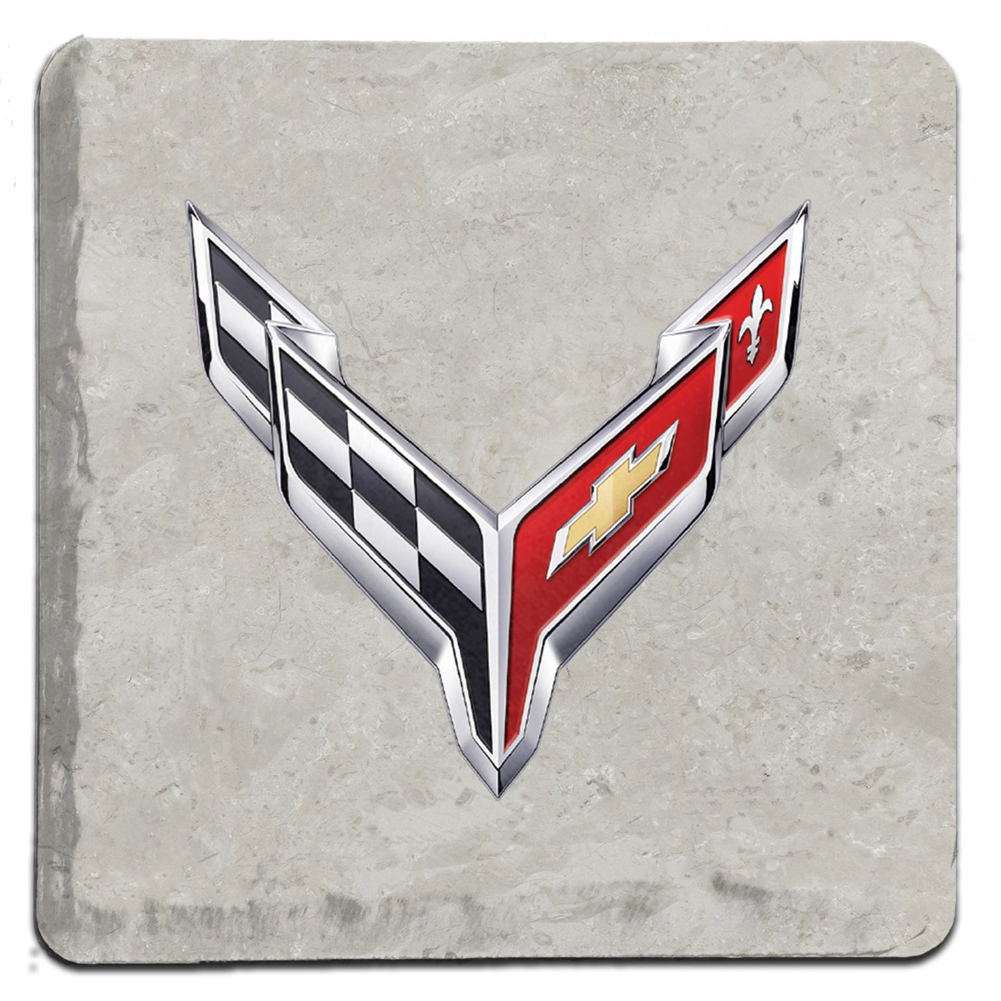 C8 Corvette 4"x4" Stone Tile Coaster : Each