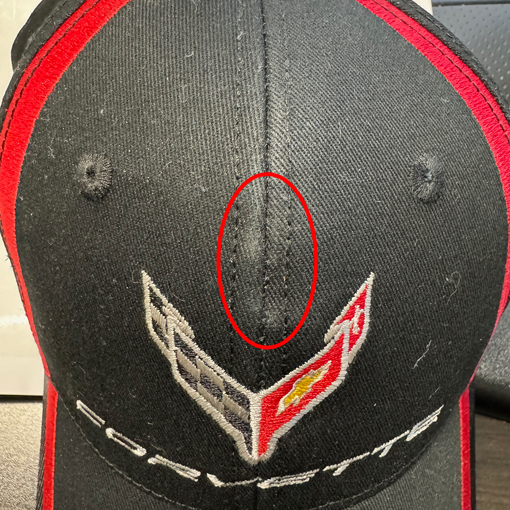 Next Generation Corvette Hat/Cap - Red Stripe Accent