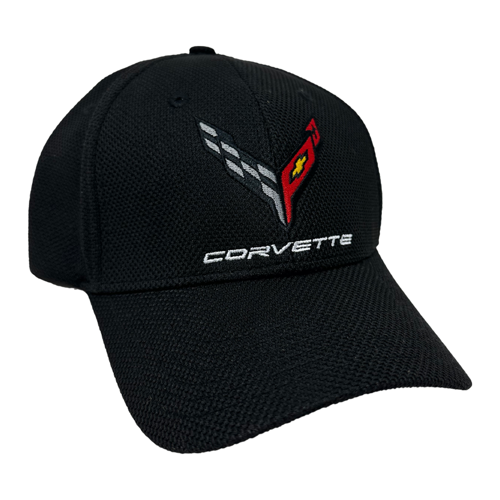 C8 Embroidered Corvette Hat : Black