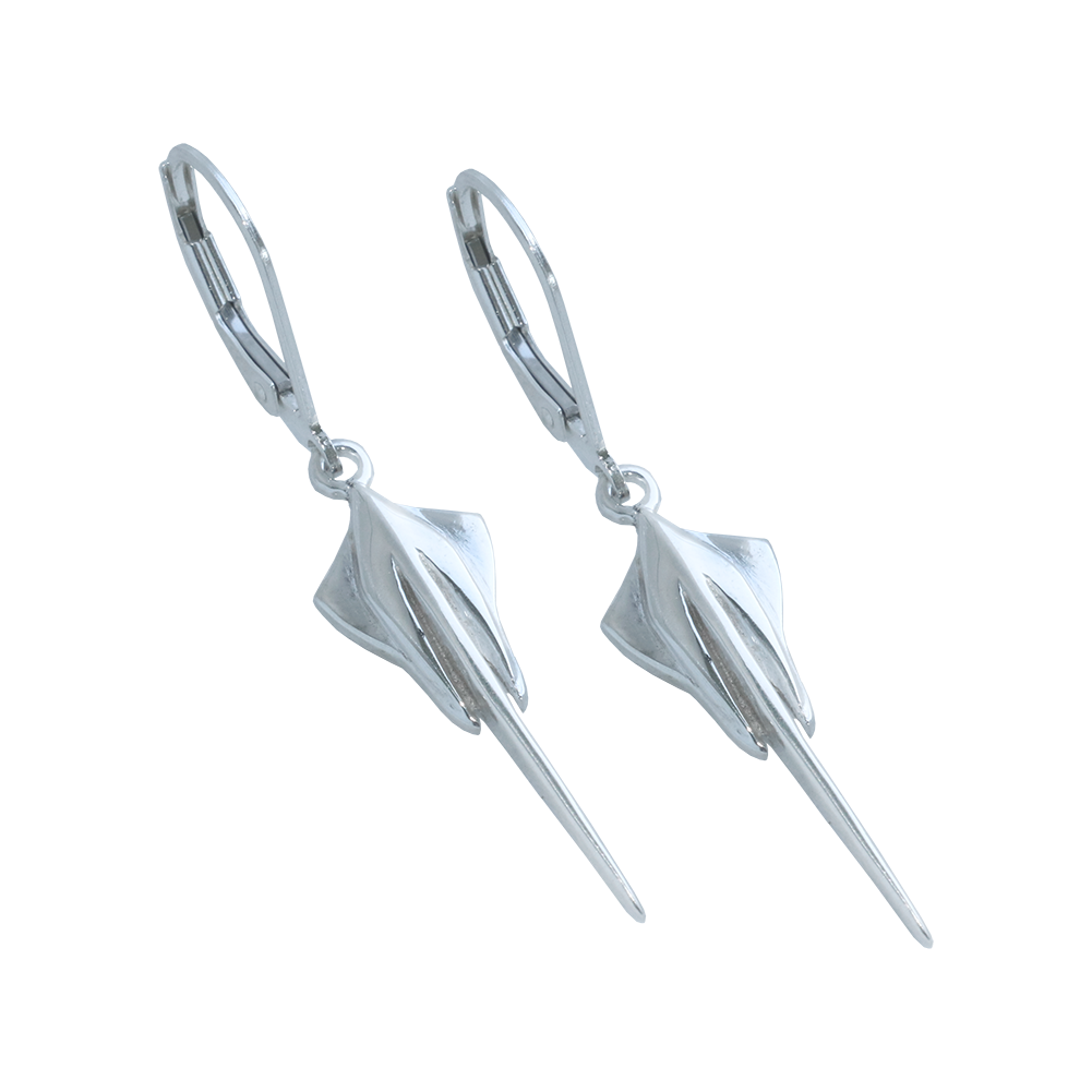 C8 Corvette Stingray Leverback Earrings : Sterling Silver