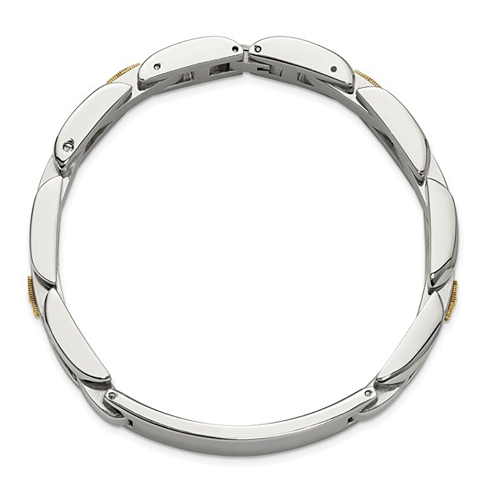 C8 Corvette Z06 Gold & Diamond Accent Bracelet – 8.5″