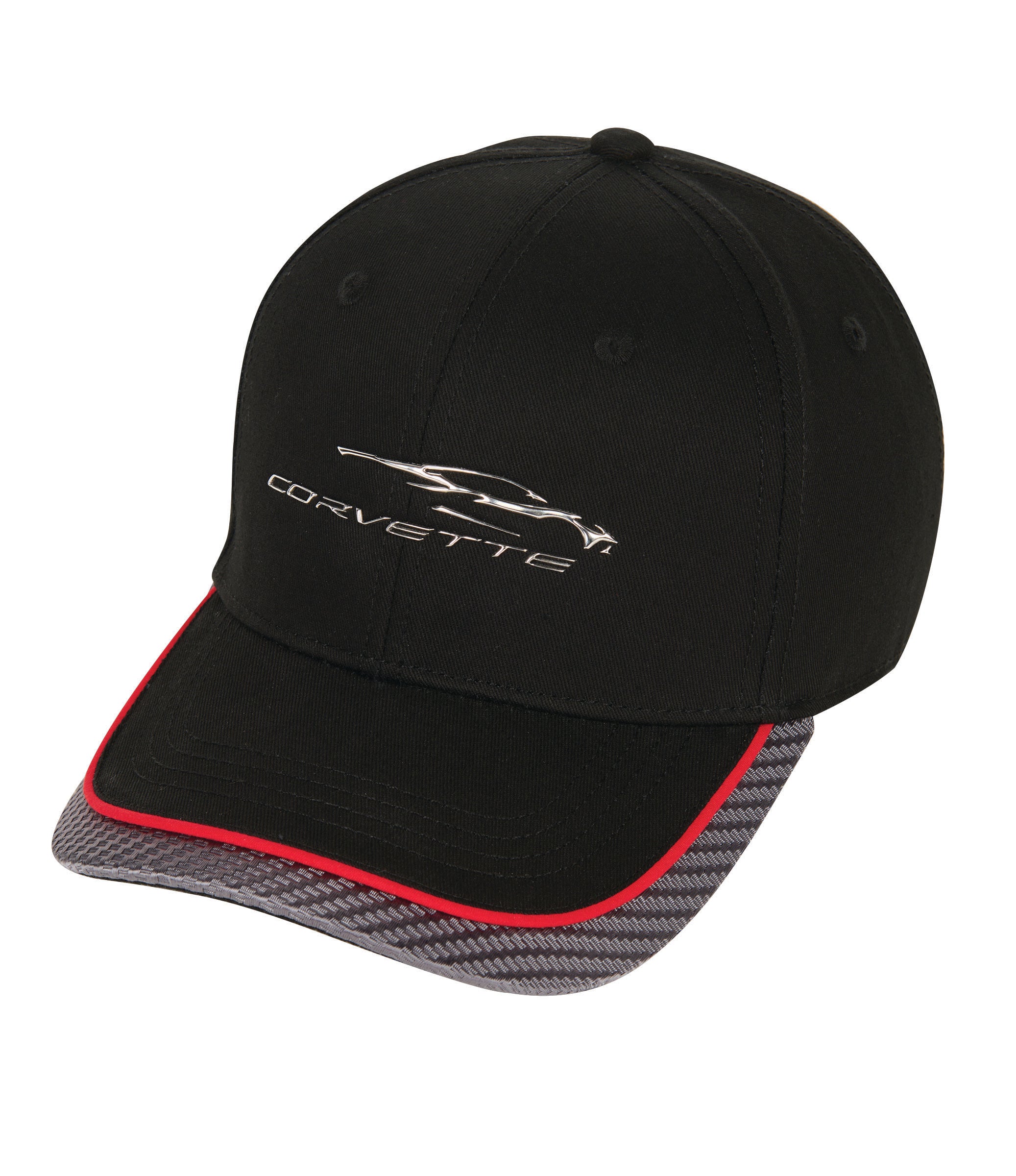 Next Generation Corvette Hat/Cap - Gesture Logo Red Stripe